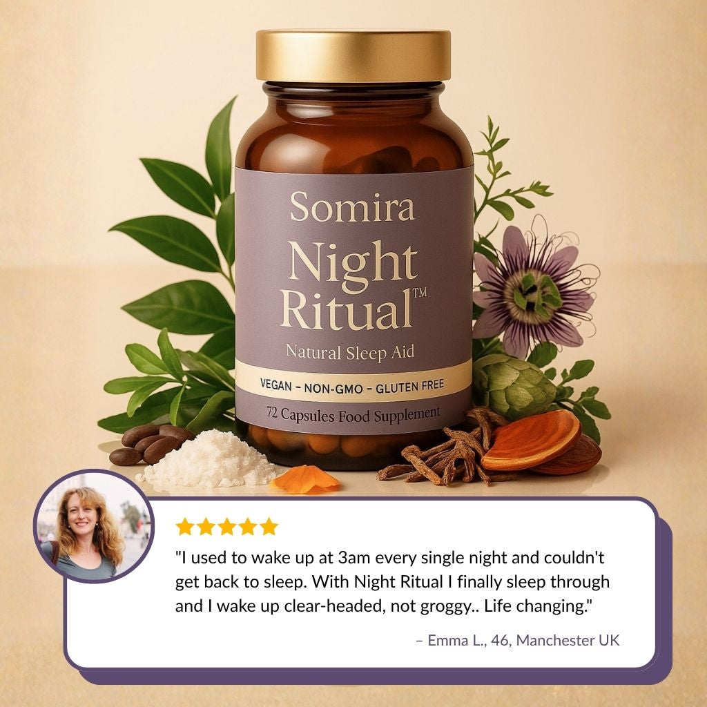 Sleep through the night in 7 nights — without melatonin or morning grogginess with Night Ritual™